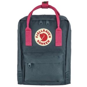 FjallRaven Kanken Grey with Red Back Pack Perfect for school or outdoor